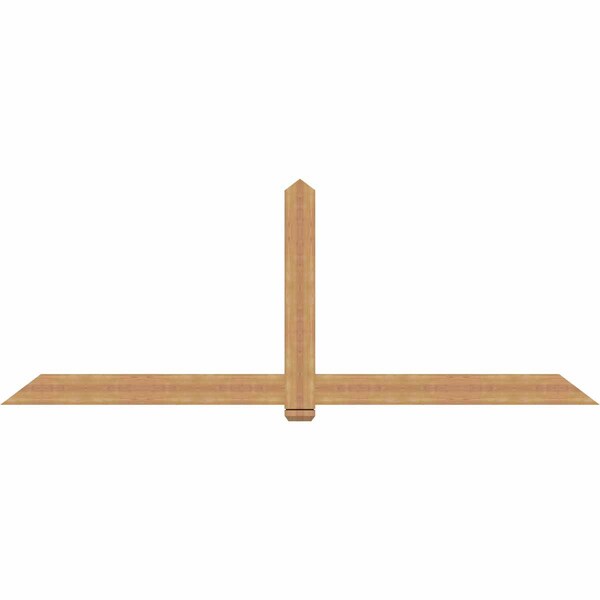 Ekena Millwork Eugene Smooth Timber Gable Bracket, Western Red Cedar, 108"W x 40"H x 1 1/2"D x 5 1/2"F, 9/12 Pitch GBW108X40X0206EUG00SWR - main